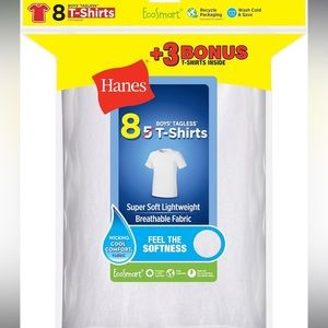 EXTRA LARGE Boys Hanes 8pack T-Shirt